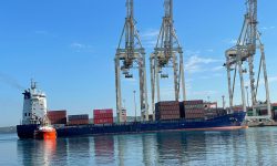 MV Mito maiden call at Koper / ONE AIB Service